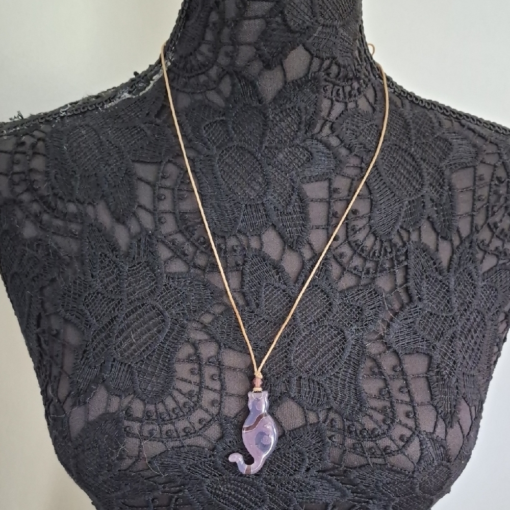 Glass CAT Necklace